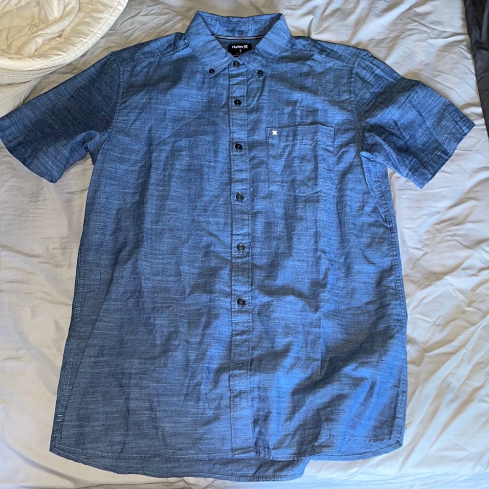 2 Hurley one and only button up.